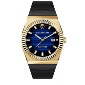   WATCHPEOPLE WP1 - Arany, fekete, kék, unisex karóra - 41 mm - (701196)