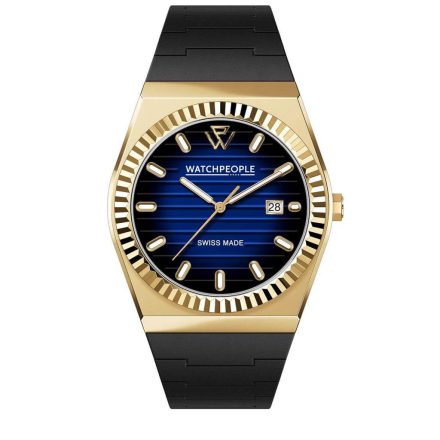 WATCHPEOPLE WP1 - Arany, fekete, kék, unisex karóra - 41 mm - (701196)