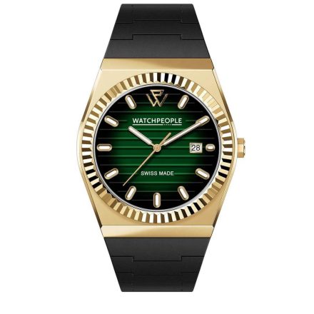 WATCHPEOPLE WP1 - Arany, fekete, zöld, unisex karóra - 41 mm - (701197)
