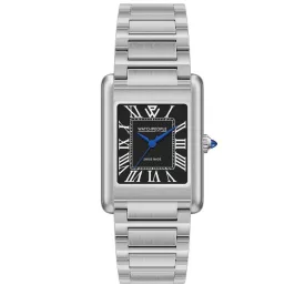   WATCHPEOPLE WP6 - Ezüst, időlen fekete,  női karóra - 30 mm - (701233)