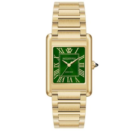WATCHPEOPLE WP6 - Arany, smarad zöld,  női karóra - 30 mm - (701236)
