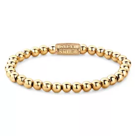   Rebel and Rose - Sárga arany karkötő, unisex divatékszer - (RR-60046-G-XS)