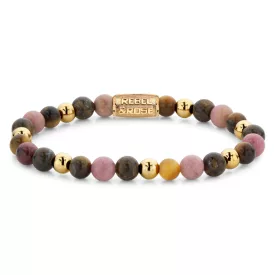   Rebel and Rose - Téli ragyogás, arany karkötő, unisex divatékszer - (RR-60060-G-XS)