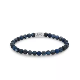   Rebel and Rose - Matt éjfél karkötő, unisex divatékszer - (RR-60085-S-L+)