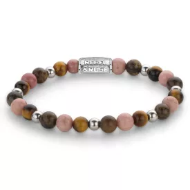   Rebel and Rose -Téli ragyogás féldrágaköves karkötő, unisex divatékszer - (RR-60124-S-XS)