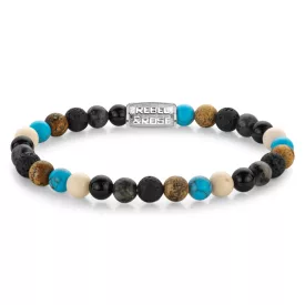   Rebel and Rose -Nyári szellő féldrágaköves karkötő, unisex divatékszer - (RR-60131-S-XS)