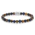 Rebel and Rose -Tigris Lapis mix féldrágaköves karkötő, unisex divatékszer - (RR-60133-S-L)